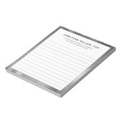 プロフェッショナルライン名タイトル会社メモ帳 ノートパッド (回転)