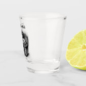 プロフェッショナルラウンジ白黒インパーソナライズされたク ショットグラス (右)