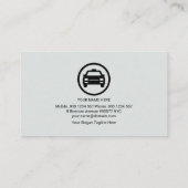 プロフェッショナルラウンドコンテンポラリーカラムライド共有 名刺 (裏面)