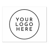 プロフェッショナルラウンドビジネスロゴを大きくする ラバースタンプ (インプリント)