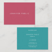 プロフェッショナルラグジュアリーシンプルテンプレートトレンドカラー 名刺 (正面/裏面)