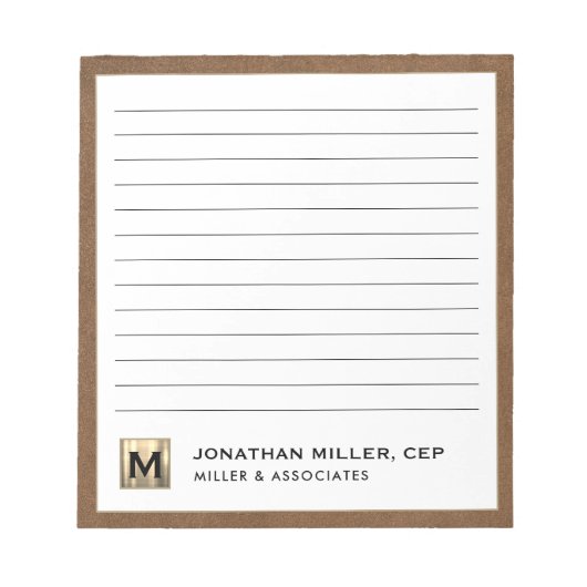 プロフェッショナルラグジュアリーライン ノートパッド (正面)