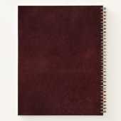 プロフェッショナルラグジュアリーレザー金ゴールドモノグラム ノートブック (裏面)