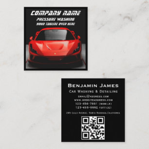 プロフェッショナルラグジュアリー自動車の詳細カークリーニング スクエア名刺
