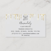 プロフェッショナルラグジュアリー金ゴールド王室のマーブルグレイ 名刺 (裏面)