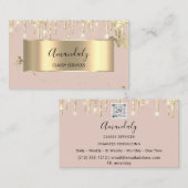 プロフェッショナルラグジュアリー金ゴールド王室のマーブルピンク赤面 名刺 (正面/裏面)