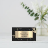 プロフェッショナルラグジュアリー金ゴールド王室のマーブル 名刺 (スタンド正面)