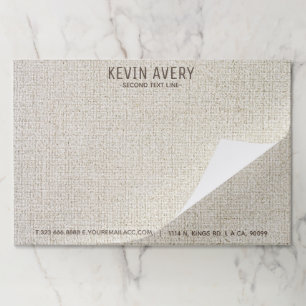 プロフェッショナルラスティックベージュリネンテクスチャ ペーパーパッド