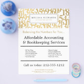 プロフェッショナルラックスフェイク金ゴールド番号会計士 チラシ (シングル)