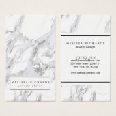 プロフェッショナルラックスホワイトマーブルイヤリングディスプレイ (正面&裏面)