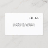 プロフェッショナルラッシュエクステンションメイクアップアーティスト 名刺 (裏面)