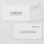 プロフェッショナルラッシュエクステンションメイクアップアーティスト 名刺 (正面/裏面)