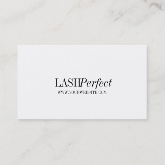 プロフェッショナルラッシュエクステンションメイクアップアーティスト 名刺 (正面)
