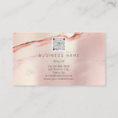 プロフェッショナルラッシュブローメイクアップマーブルバラQRCode 名刺 (裏面)