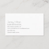 プロフェッショナルラッシュ書道ハートロゴ 名刺 (裏面)