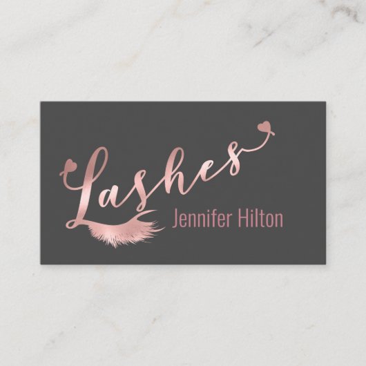 プロフェッショナルラッシュ書道ハートロゴ 名刺 (正面)