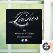 プロフェッショナルラッシュ、ソーシャルメディア ブラック モダン ウィンドウサイン (ホーム)