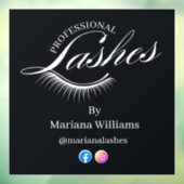 プロフェッショナルラッシュ、ソーシャルメディア ブラック モダン ウィンドウサイン (シート3)