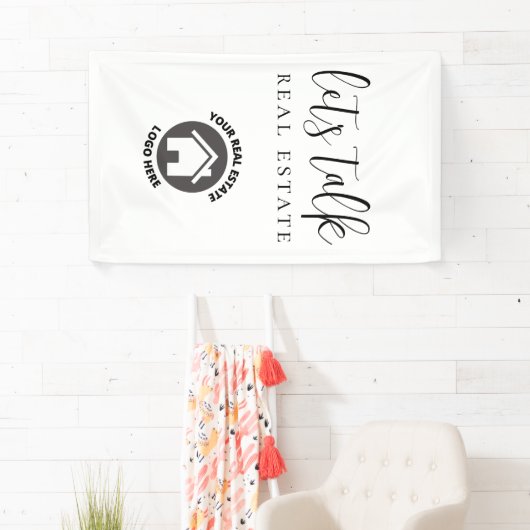 プロフェッショナルリアルティLet's Talk 実在 Estate Logo 横断幕 (インサイチュ)