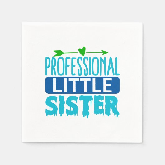 プロフェッショナルリトルシスターブルードリッ絵を描プ スタンダードカクテルナプキン (正面)