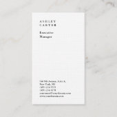 プロフェッショナルリネンエレガントプレーンモダン 名刺 (正面)