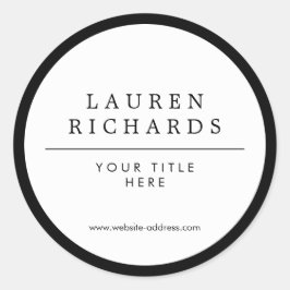 プロフェッショナルルクスブラックアンドホワイト ラウンドシール