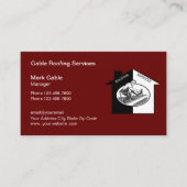 プロフェッショナルルーフィングロゴ新しい名刺 名刺 (正面)