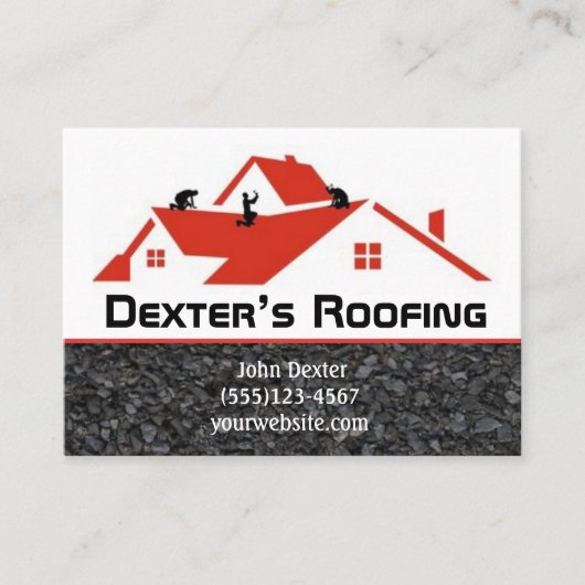 プロフェッショナルルーフィング会社建築 名刺 (正面)