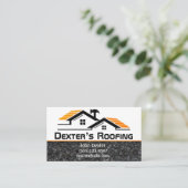 プロフェッショナルルーフィング会社建築 名刺 (スタンド正面)