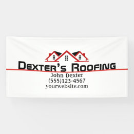 プロフェッショナルルーフィング会社建築 横断幕