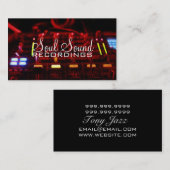 プロフェッショナルレコーディングスタジオミュージックアーティスト 名刺 (正面/裏面)