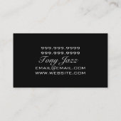 プロフェッショナルレコーディングスタジオミュージックアーティスト 名刺 (裏面)