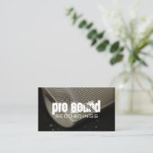 プロフェッショナルレコーディングスタジオ音楽アーティスト 名刺 (スタンド正面)