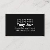 プロフェッショナルレコーディングスタジオ音楽アーティスト 名刺 (裏面)