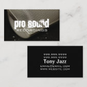プロフェッショナルレコーディングスタジオ音楽アーティスト 名刺 (正面/裏面)