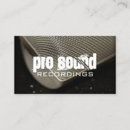 プロフェッショナルレコーディングスタジオ音楽アーティスト 名刺