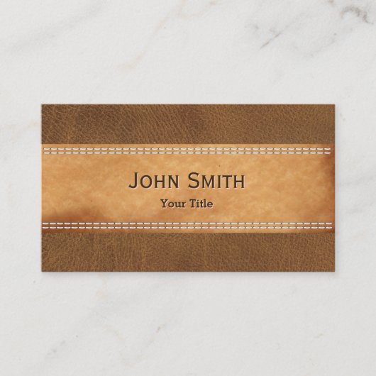 プロフェッショナルレザーステッチ名刺 名刺 (正面)