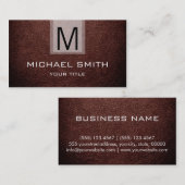 プロフェッショナルレザーテクスチャモノグラム#7 名刺 (正面/裏面)