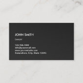 プロフェッショナルレザー&メタル弁護士弁護士 名刺 (裏面)