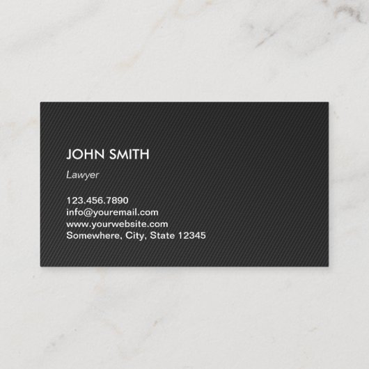 プロフェッショナルレザー&メタル弁護士弁護士 名刺 (裏面)