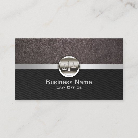 プロフェッショナルレザー&メタル弁護士弁護士 名刺 (正面)