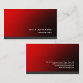 プロフェッショナルレッドグレートレンディー印象的 名刺 (正面/裏面)