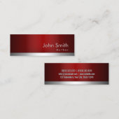 プロフェッショナルレッドメタル作家名刺 スキニー名刺 (正面/裏面)