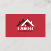 プロフェッショナルレッド&ホワイトルーフィング建築 名刺 (裏面)