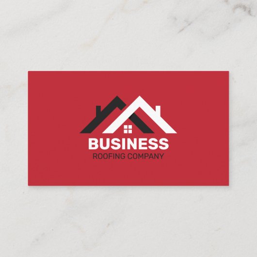 プロフェッショナルレッド&ホワイトルーフィング建築 名刺 (裏面)