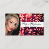 プロフェッショナルレッド《写真》ぼけ味カスタムフォト名刺 名刺 (正面)