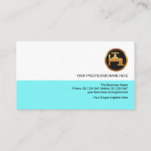 プロフェッショナルレトログレーシェード柱配管工 名刺 (裏面)