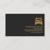 プロフェッショナルレトロ金ゴールドライングレーシェードトラック 名刺 (裏面)