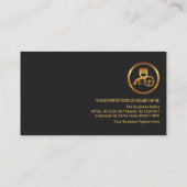 プロフェッショナルレトロ金ゴールドライン運転手 名刺 (裏面)