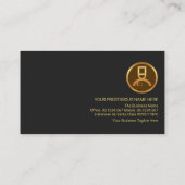 プロフェッショナルレトロ金ゴールドライン食素晴らし堂 名刺 (裏面)